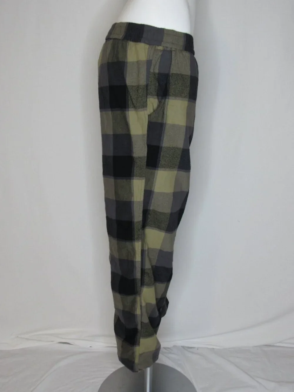 Prana Plaid Flannel ASYLUM Lined Pajama Lounge Pants Men's L Large